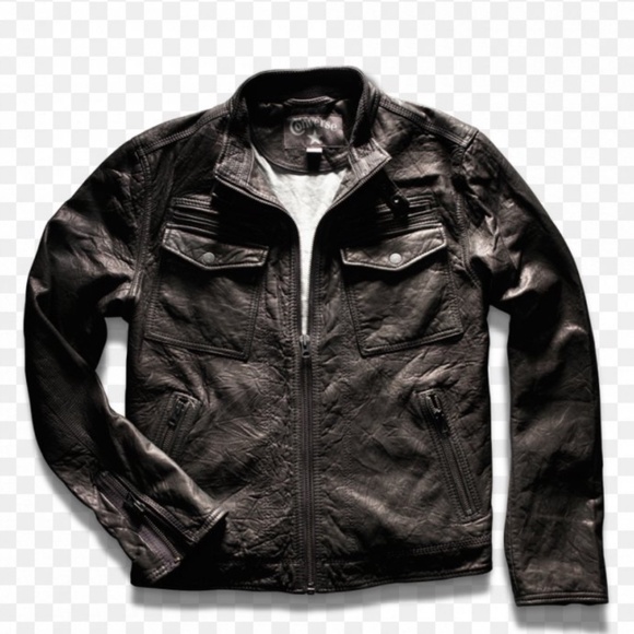 *RARE* Genuine Converse Leather Jacket - Picture 1 of 9